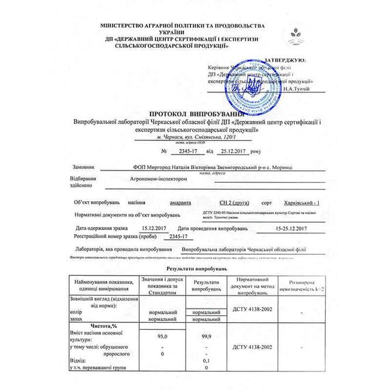 Насіння Амаранту сорту Харьківский-1, зображення 4